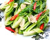 Foto langkah ke 5 dari resep Tumis Sawi Samhong Saus Tiram #Pekaninspirasi.