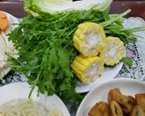 Hình bước làm 2 của món Lẩu nấm chay thập cẩm