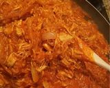 A picture of step 4 of Chicken Tinga.
