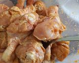 A picture of step 1 of Pan cooked drum sticks.