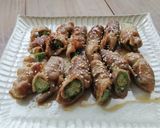 秋葵豬肉卷的食譜步驟6照片