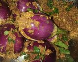 A picture of step 3 of Stuffed Brinjal Drumstick Sabzi.