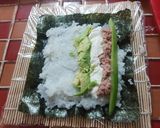 Foto del paso 3 de la receta: 3 Maki roll (sushi alternativo, alternativamente barato y rico)
