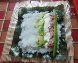 Foto del paso 3 de la receta: 3 Maki roll (sushi alternativo, alternativamente barato y rico)