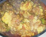 A picture of step 8 of Gobhi gosht /mutton with cauliflower.