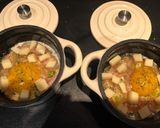 A picture of step 3 of Baked Egg with Bacon & Comté Cheese.
