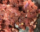 A picture of step 3 of Beef kofta.