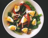 Hình bước làm 6 của món Salad đậu bắp