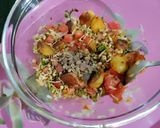 A picture of step 2 of Moong Sprouts Chaat.