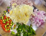 A picture of step 2 of Mix Vegetable Red Poha Cutlet.