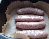 Foto del paso 2 de la receta Butifarras en airfryer con trigueros y champiñones a la mostaza