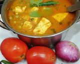 A picture of step 6 of Matar Paneer dhaba style.