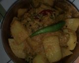 A picture of step 15 of Aloo posto.
