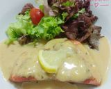 Gambar langkah 4 resipi Pan Seared Salmon with Lemon Garlic Butter Sauce.