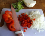 Foto del paso 2 de la receta: Empanadas de jamón, quesos y pimiento morrón, con cominos