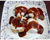 A picture of step 5 of Dahi wada.