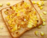 A picture of step 2 of Toast with Corn and Butter.