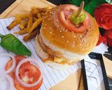A picture of step 3 of Shami burger.