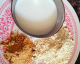 A picture of step 1 of Sattu Porridge.