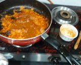 A picture of step 3 of Paneer Kaleji.