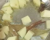 A picture of step 1 of Mooli Sabzi.