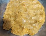 A picture of step 3 of Cornmeal vada.
