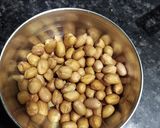 A picture of step 2 of Suran potato sukhi bhaji.