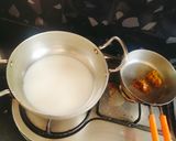 A picture of step 1 of SAMAK Ke CHAWAL KHEER (Barnyard Millet caramel kheer).