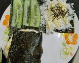 Gambar langkah 3 resipi Seaweed wrap.