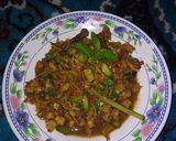 Foto langkah ke 7 dari resep Tumis Te3K (teri, tempe, pete, kemangi).