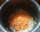 A picture of step 1 of Split Red Lentil Soup.
