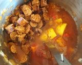 A picture of step 5 of Spicy Sausage and Lentil Casserole.