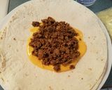 A picture of step 6 of Taco Wrap Supreme (crunchy).
