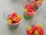 Gelatina de mosaico individual para fiesta