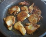 Foto del paso 4 de la receta Pollo al ajillo con setas y toque de vinagre de manzana
