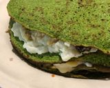 Foto del paso 5 de la receta: Torre de panqueques diferentes (espinaca y avena)