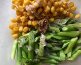 A picture of step 1 of Asparagus salt with rice malt(Shio-koji) salad.