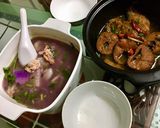 Hình bước làm 3 của món Canh khoai từ, khoai mỡ nấu tôm