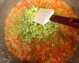 A picture of step 3 of Mirepoix Rice.