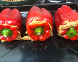 Foto del paso 3 de la receta: 144. Pimientos rellenos de soja y arroz con reducción de Pedro Ximenez (principal verdura)