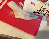 A picture of step 1 of Korean pan fried codfish - Saeng Sun Jun/생선전.