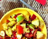A picture of step 5 of Thai fruits salad.