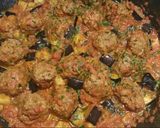 A picture of step 4 of Polpette e melanzane a funghetto.