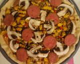 عکس مرحله 14 از دستور پیتزا مخلوط 🍕