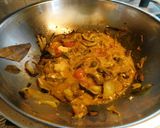 A picture of step 6 of Mushroom Biriyani.