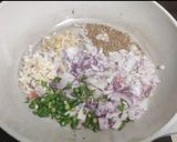 A picture of step 3 of Khandeshi baingan bharta.