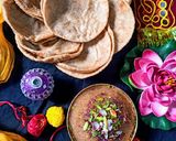 A picture of step 12 of Halwa Poori.