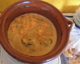 A picture of step 3 of Chicharrón in Red Sauce.