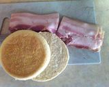 รูปขั้นตอนการทำที่ 4 ของ BLT English muffin natto