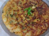 طورطيلة بطاطا أو غراتان في المقلة سهلة